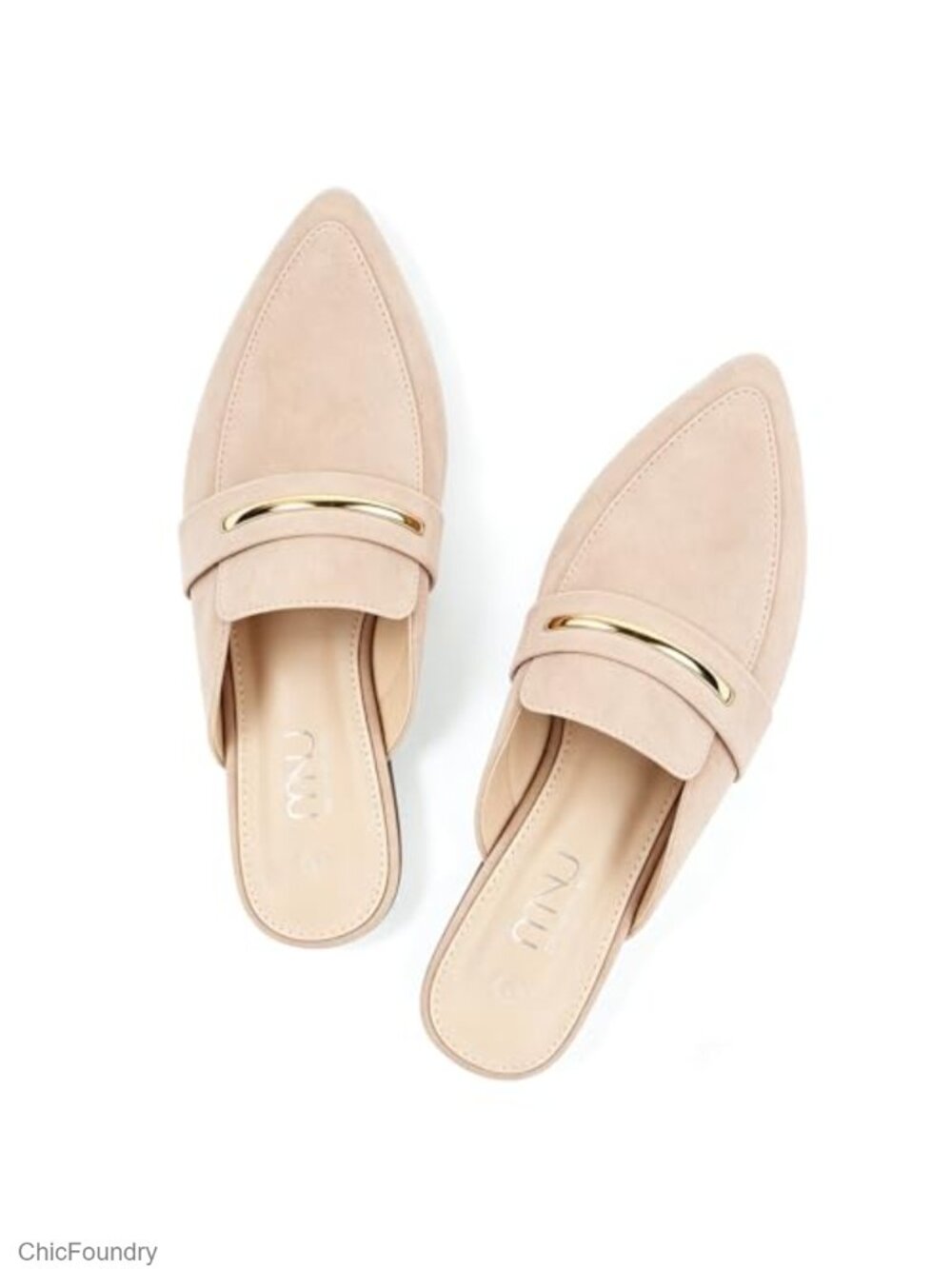 Suede Mules for Women Slip On Backless Loafers Cushioned Insole Non-Slip Sole